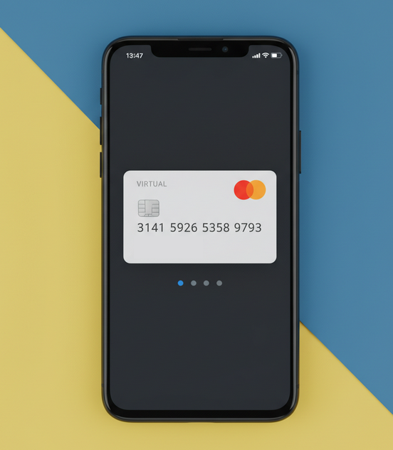 Diagram showing crypto conversion to USD on a card